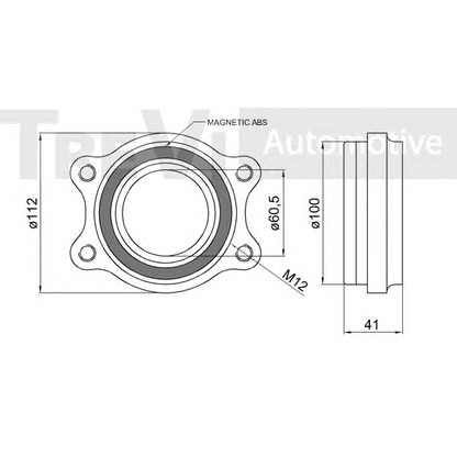 Photo Kit de roulements de roue TREVI AUTOMOTIVE WB1087