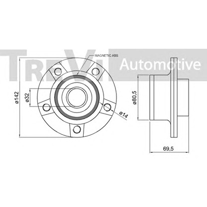 Foto Radlagersatz TREVI AUTOMOTIVE WB1088