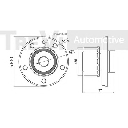 Photo Wheel Bearing Kit TREVI AUTOMOTIVE WB1089