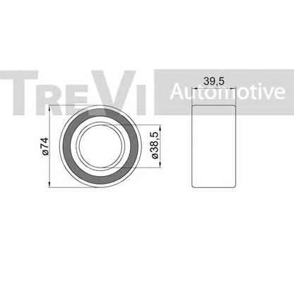 Photo Wheel Bearing Kit TREVI AUTOMOTIVE WB1090