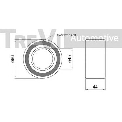 Foto Juego de cojinete de rueda TREVI AUTOMOTIVE WB1091