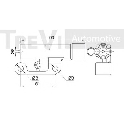 Foto Riemenspanner, Zahnriemen TREVI AUTOMOTIVE TD1662