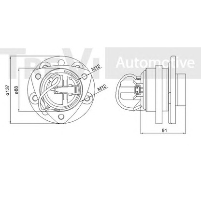 Photo Kit de roulements de roue TREVI AUTOMOTIVE WB1103