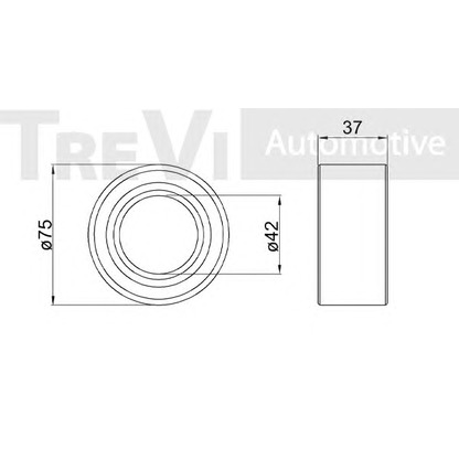 Photo Roulement de roue TREVI AUTOMOTIVE WB1149