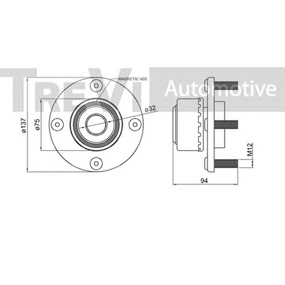 Photo Wheel Bearing Kit TREVI AUTOMOTIVE WB1152