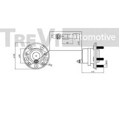 Zdjęcie Zestaw łożysk koła TREVI AUTOMOTIVE WB1161