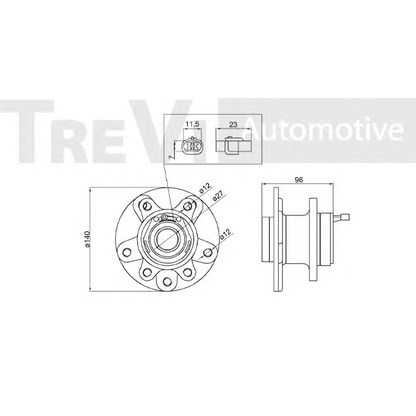 Photo Wheel Bearing Kit TREVI AUTOMOTIVE WB1163