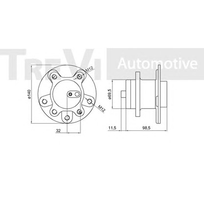 Photo Kit de roulements de roue TREVI AUTOMOTIVE WB1164