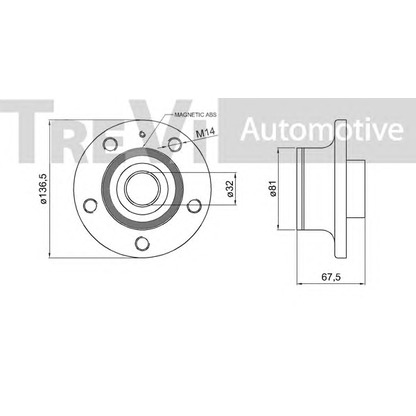 Photo Wheel Bearing Kit TREVI AUTOMOTIVE WB1178
