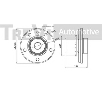 Photo Wheel Bearing Kit TREVI AUTOMOTIVE WB1181