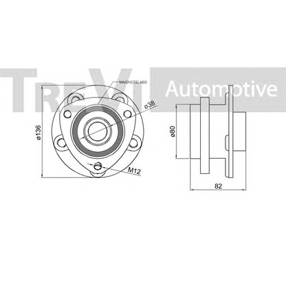 Photo Wheel Bearing Kit TREVI AUTOMOTIVE WB1182