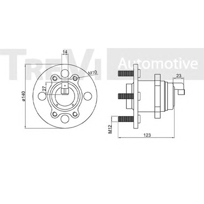 Photo Kit de roulements de roue TREVI AUTOMOTIVE WB1190