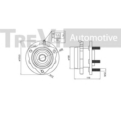 Photo Wheel Bearing Kit TREVI AUTOMOTIVE WB1195