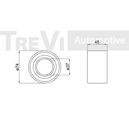 Zdjęcie Zestaw łożysk koła TREVI AUTOMOTIVE WB1224