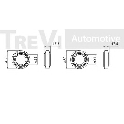 Zdjęcie Zestaw łożysk koła TREVI AUTOMOTIVE WB1228