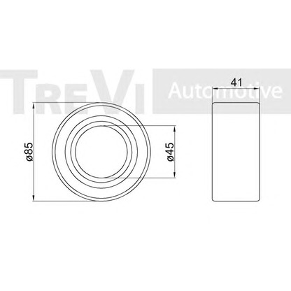 Фото Комплект подшипника ступицы колеса TREVI AUTOMOTIVE WB1232