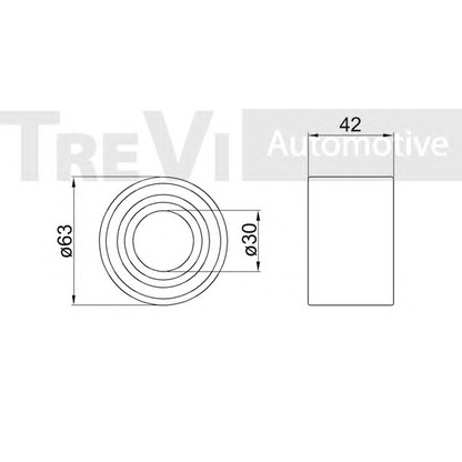 Photo Kit de roulements de roue TREVI AUTOMOTIVE WB1237