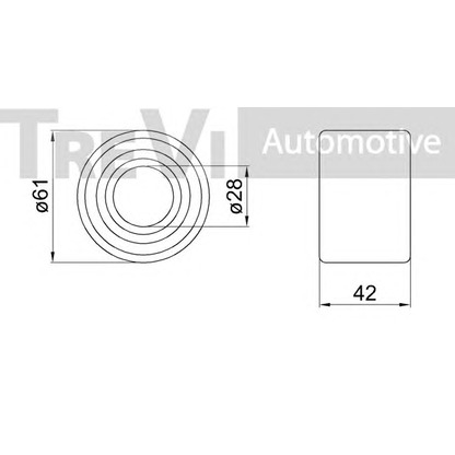 Photo Kit de roulements de roue TREVI AUTOMOTIVE WB1239
