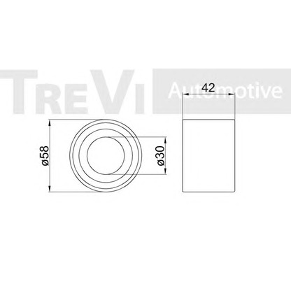 Фото Комплект подшипника ступицы колеса TREVI AUTOMOTIVE WB1242