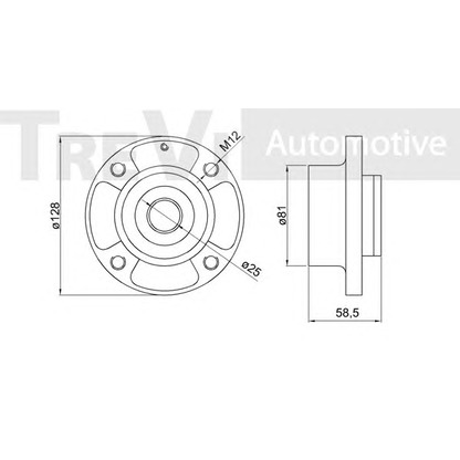 Foto Radlagersatz TREVI AUTOMOTIVE WB1284