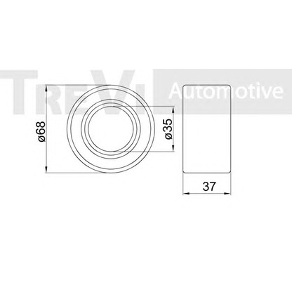 Photo Kit de roulements de roue TREVI AUTOMOTIVE WB1289