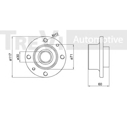 Photo Kit de roulements de roue TREVI AUTOMOTIVE WB1312