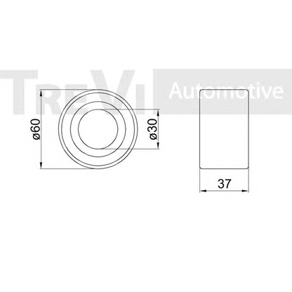 Photo Kit de roulements de roue TREVI AUTOMOTIVE WB1314