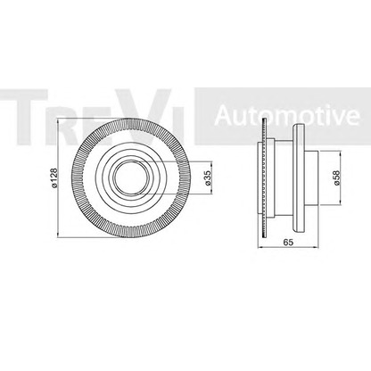 Photo Kit de roulements de roue TREVI AUTOMOTIVE WB1321