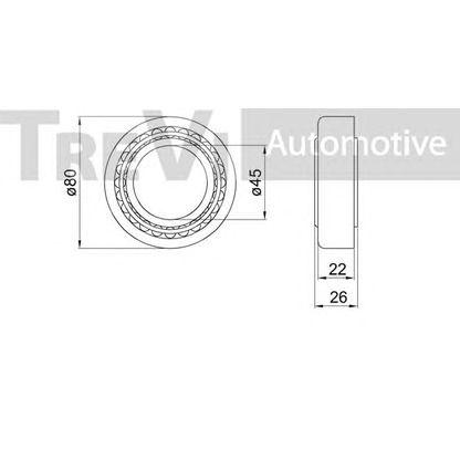 Photo Kit de roulements de roue TREVI AUTOMOTIVE WB1337