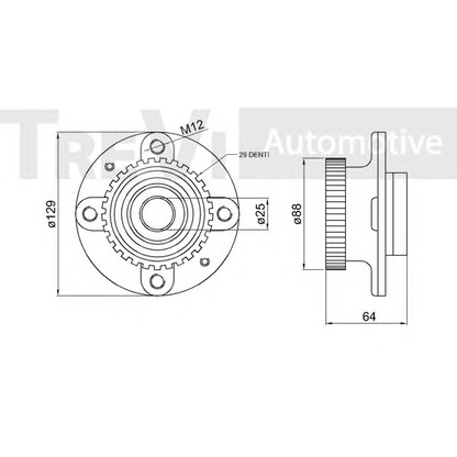 Photo Wheel Bearing Kit TREVI AUTOMOTIVE WB1338