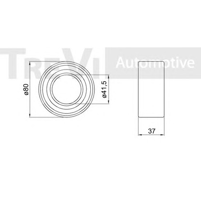 Photo Kit de roulements de roue TREVI AUTOMOTIVE WB1349