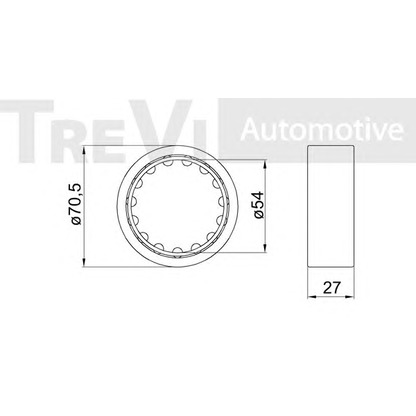 Фото Комплект подшипника ступицы колеса TREVI AUTOMOTIVE WB1361