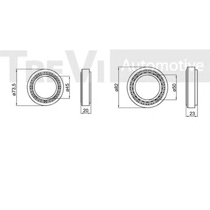 Photo Wheel Bearing Kit TREVI AUTOMOTIVE WB1363