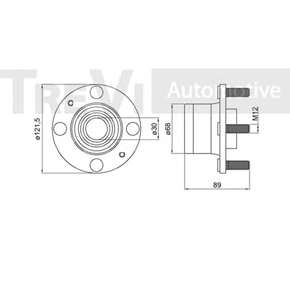 Photo Kit de roulements de roue TREVI AUTOMOTIVE WB1380