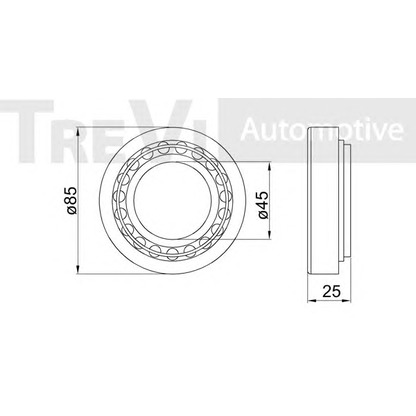 Foto Juego de cojinete de rueda TREVI AUTOMOTIVE WB1383