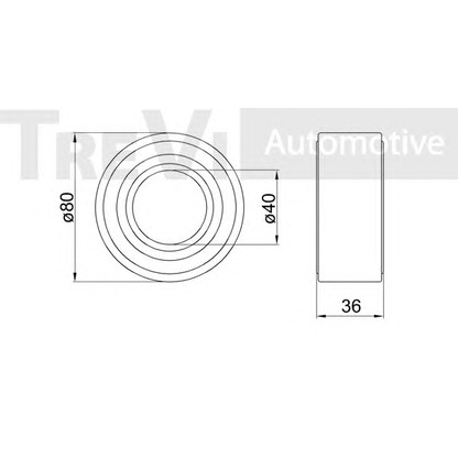 Photo Kit de roulements de roue TREVI AUTOMOTIVE WB1393