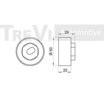 Foto Spannrolle, Zahnriemen TREVI AUTOMOTIVE TD1450