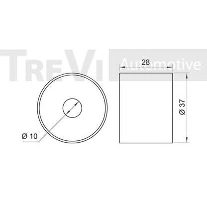 Foto Umlenk-/Führungsrolle, Zahnriemen TREVI AUTOMOTIVE TD1451