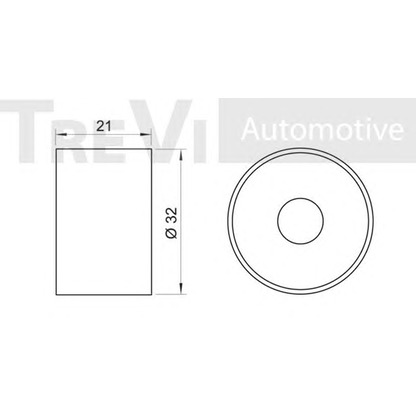 Photo Deflection/Guide Pulley, timing belt TREVI AUTOMOTIVE TD1453