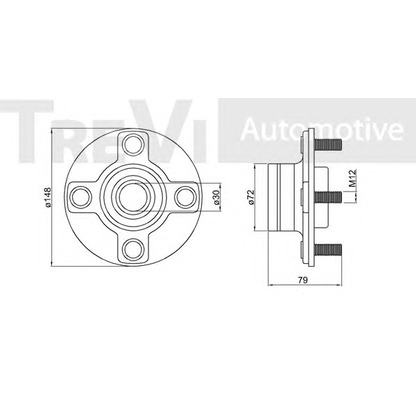 Photo Wheel Bearing Kit TREVI AUTOMOTIVE WB1413