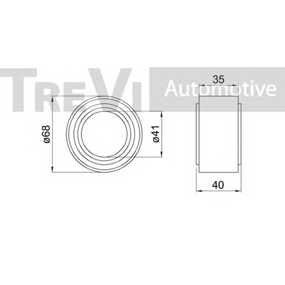 Фото Комплект подшипника ступицы колеса TREVI AUTOMOTIVE WB1428