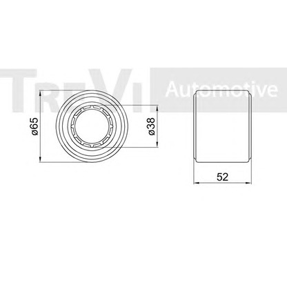 Photo Kit de roulements de roue TREVI AUTOMOTIVE WB1439