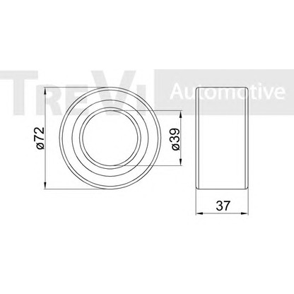 Zdjęcie Łożysko koła TREVI AUTOMOTIVE WB1449