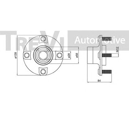 Photo Kit de roulements de roue TREVI AUTOMOTIVE WB1455