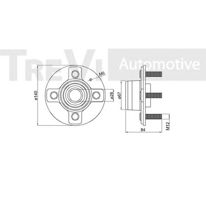 Photo Kit de roulements de roue TREVI AUTOMOTIVE WB1460