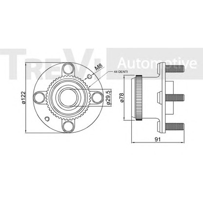 Photo Wheel Bearing Kit TREVI AUTOMOTIVE WB1463