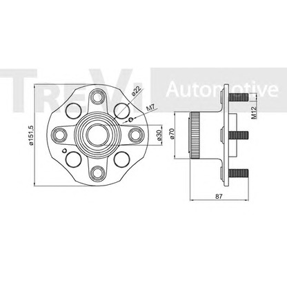 Foto Kit cuscinetto ruota TREVI AUTOMOTIVE WB1474