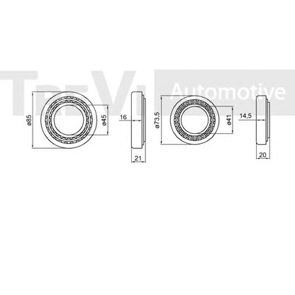 Photo Wheel Bearing Kit TREVI AUTOMOTIVE WB1491