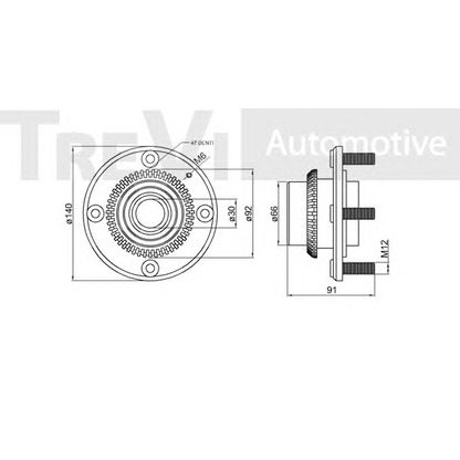 Photo Wheel Bearing Kit TREVI AUTOMOTIVE WB1498