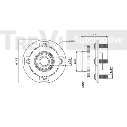 Foto Radlagersatz TREVI AUTOMOTIVE WB1500